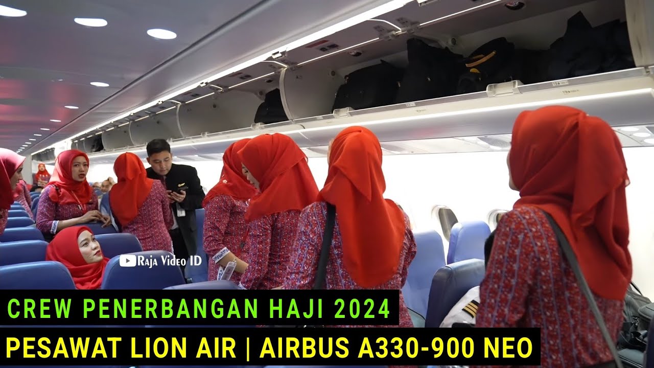 Keberangkatan Crew Penerbangan Haji 2024 Pesawat Lion Air ke Arab Saudi di Bandara Soekarno-Hatta