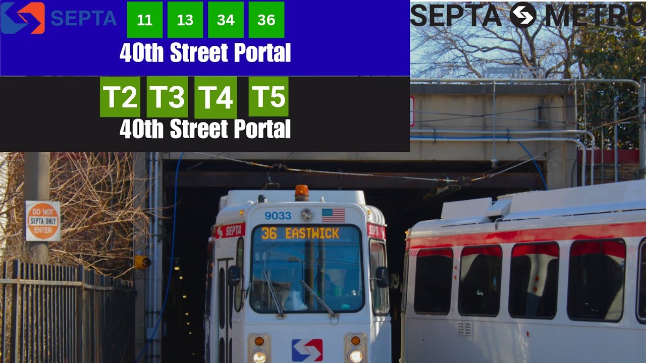 SEPTA Metro: Trolleys at 40th street Portal and Farewell to the Route numbers
