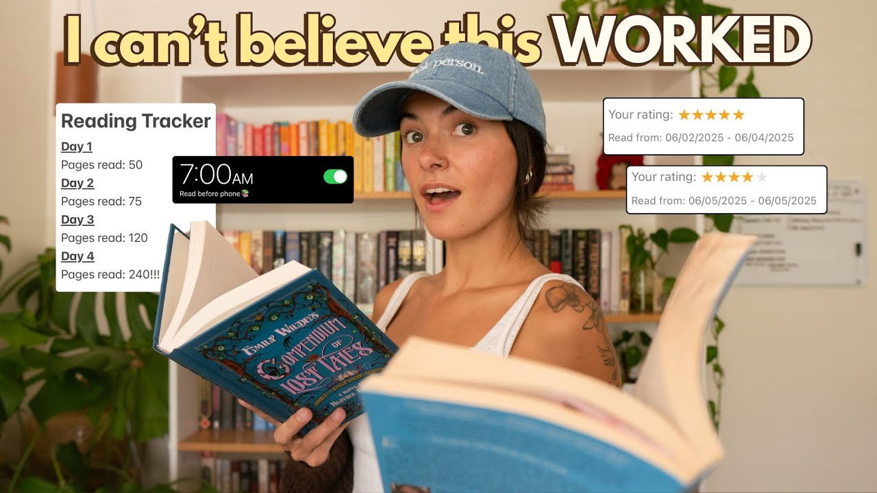 My reading productivity EXPLODED after trying these things for a week