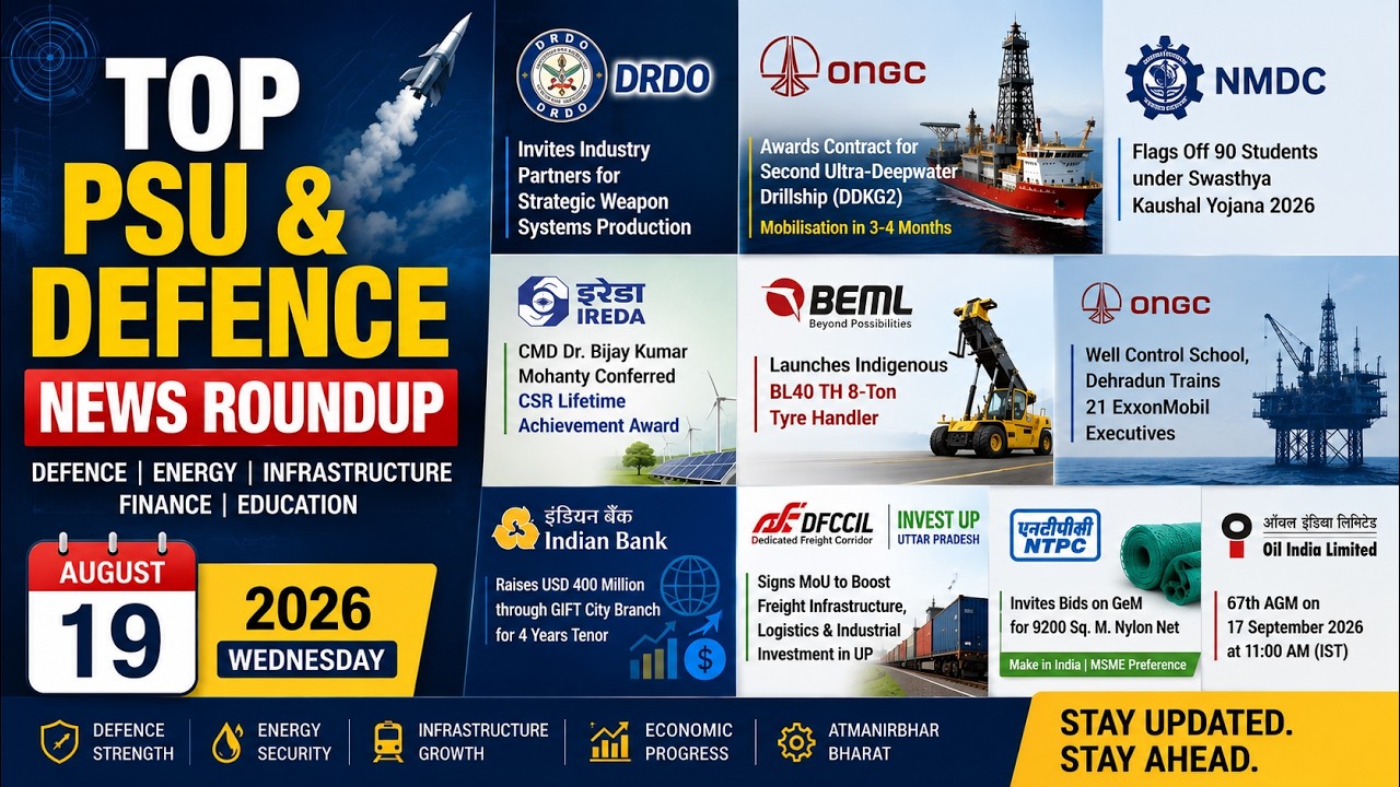 Defence, Energy & Infrastructure Boom! 10 Major PSU Announcements You Can't Miss