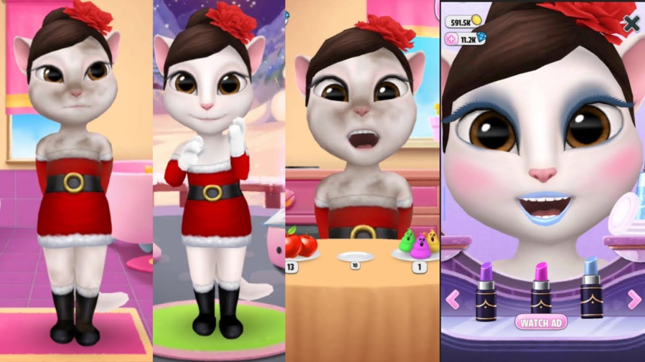 MY TALKING ANGELA AGREED EAT DANCE ANGELA AND SLEEP #angela #viralvideo 