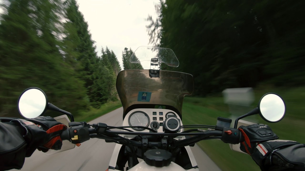 BMW R100GS PD  Onboard Dreisessel Uphill 4k
