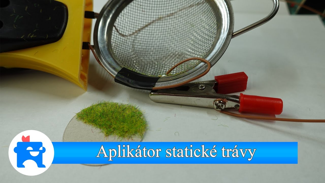 🌿Aplikátor statické trávy - flokovačka 🐝 Stačí plácačka na mouchy? ⚡️ Static Grass Applicator - DIY