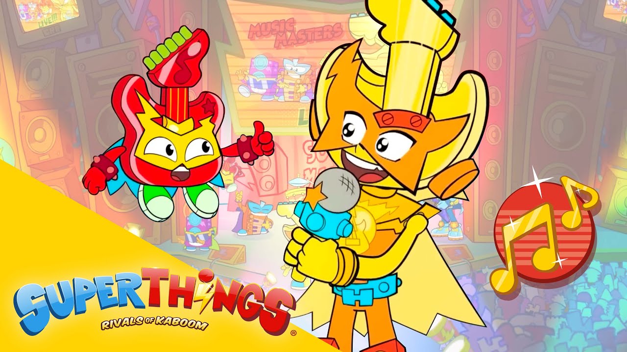 🎵 KARAOKE SUPERTHINGS 🎵 | ¡Campeón! 🏆⚡ | Serie de DIBUJOS para NIÑOS
