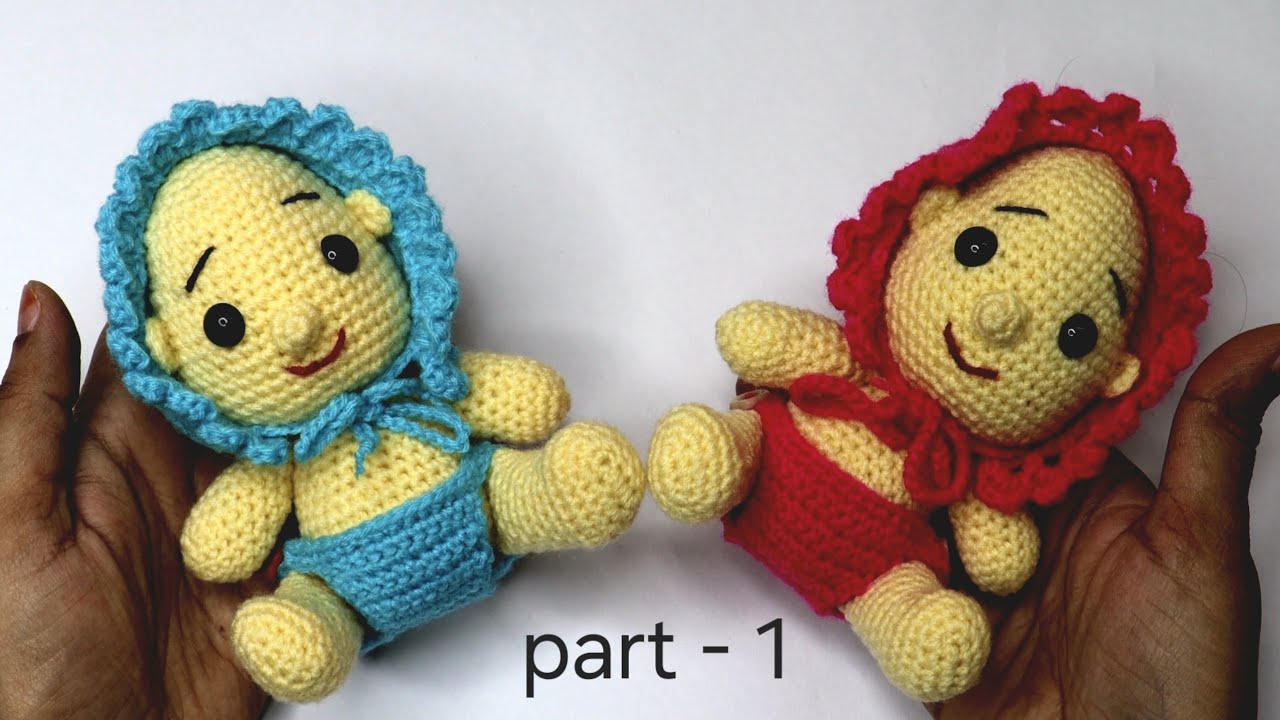 Crochet Baby Doll  Amigurumi. Cute Baby Doll Amigurumi Part-1.👶👶👶