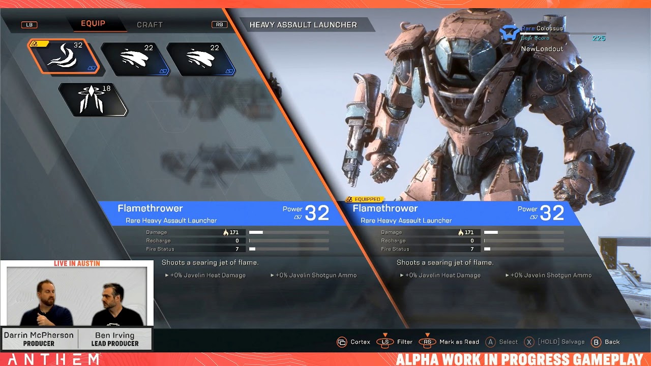 Anthem | Weapons, Gear, Builds & Progression Live stream (Dec 13th Unedited rebroadcast)