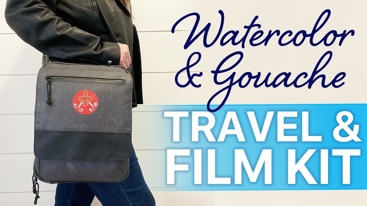 My Full Watercolor Travel Kit PLUS Field Filming Setup - #pleinairpainting #urbansketching