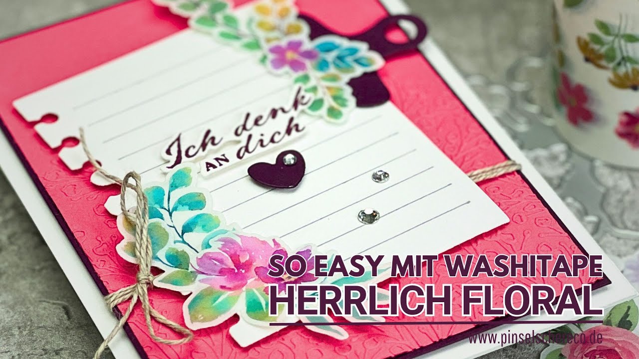 Schwer verliebt in dieses Washi-Tape | Ein paar Zeilen & Herrlich Floral