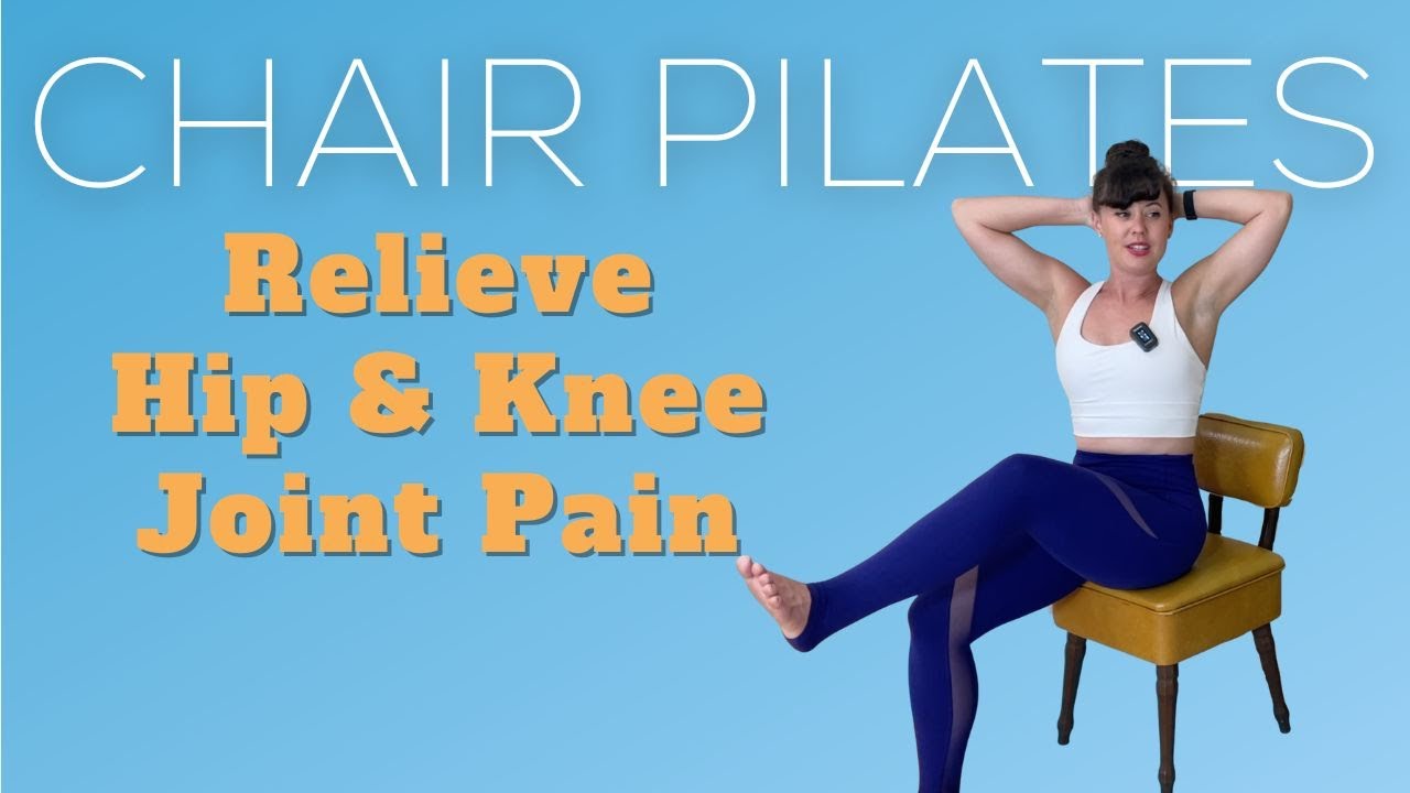 Chair Pilates for Hip and Knee Joint Pain | 10 Minute Seated Pilates