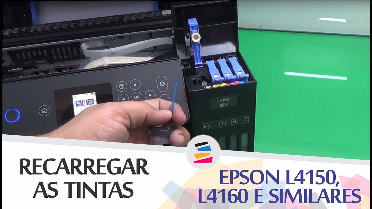 Tutorial de como recarregar de tinta a Epson L4150, L4160 e Similares