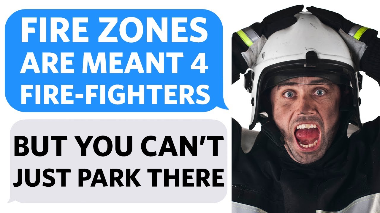 Entitled Neighbor DEMANDS he can PARK in FIRE ZONE because 