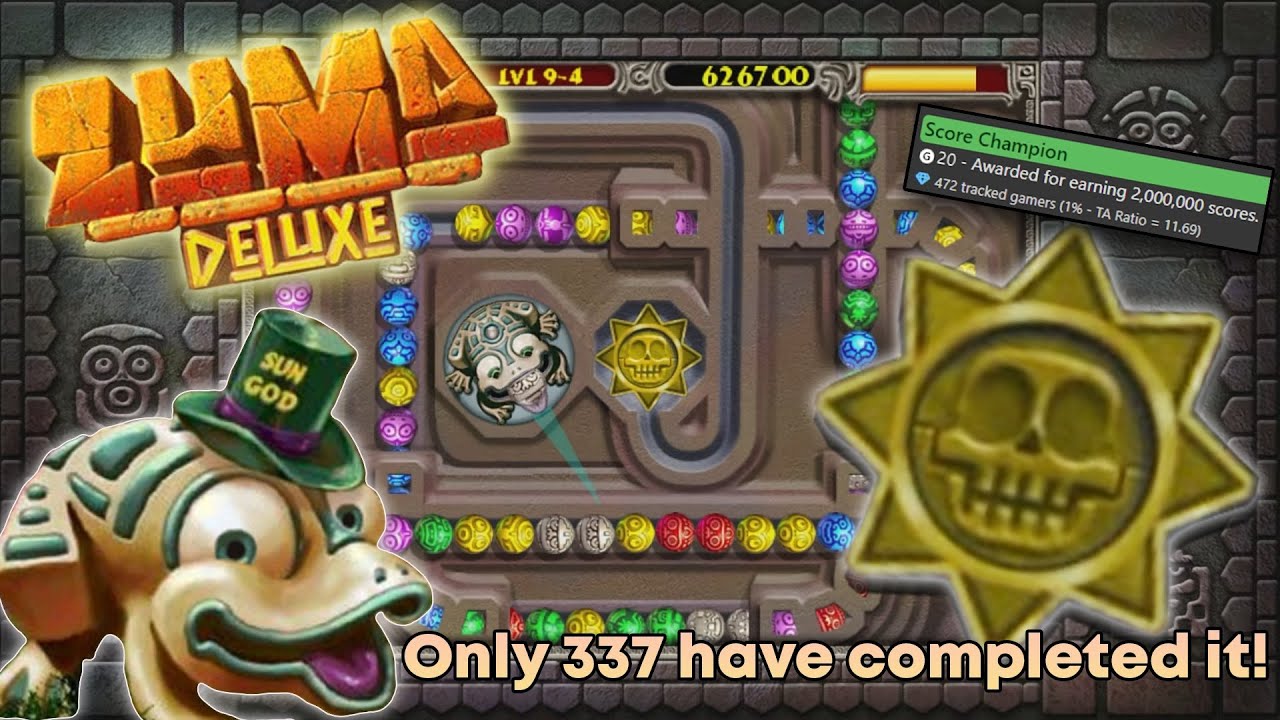 Я получил РЕДЧАЙШЕЕ достижение в Zuma Deluxe