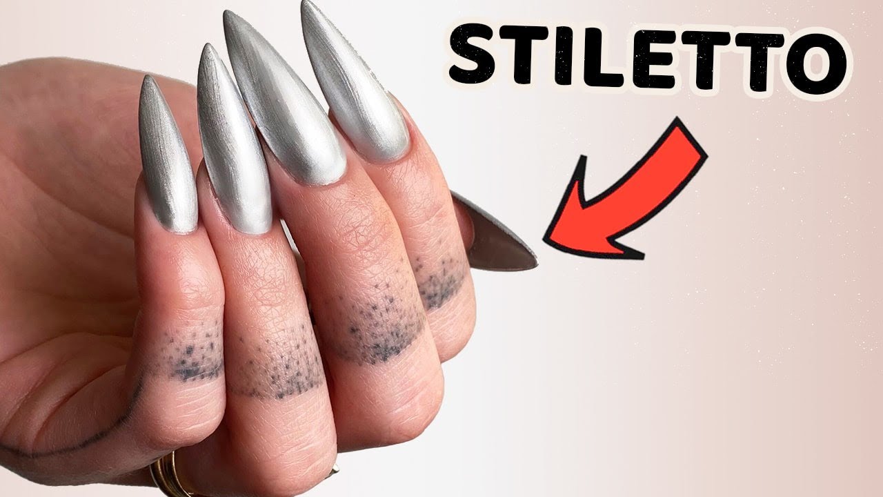 EXTENSIONS CHABLON STILETTO | GRIS METAL 💅