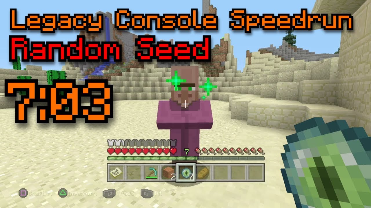 [WR] Minecraft Console Speedrun: Random Seed in 7 Minutes