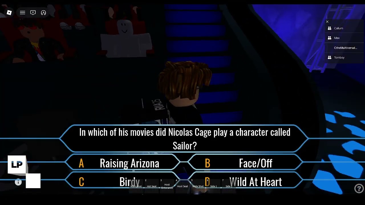 Callum being a Millionaire