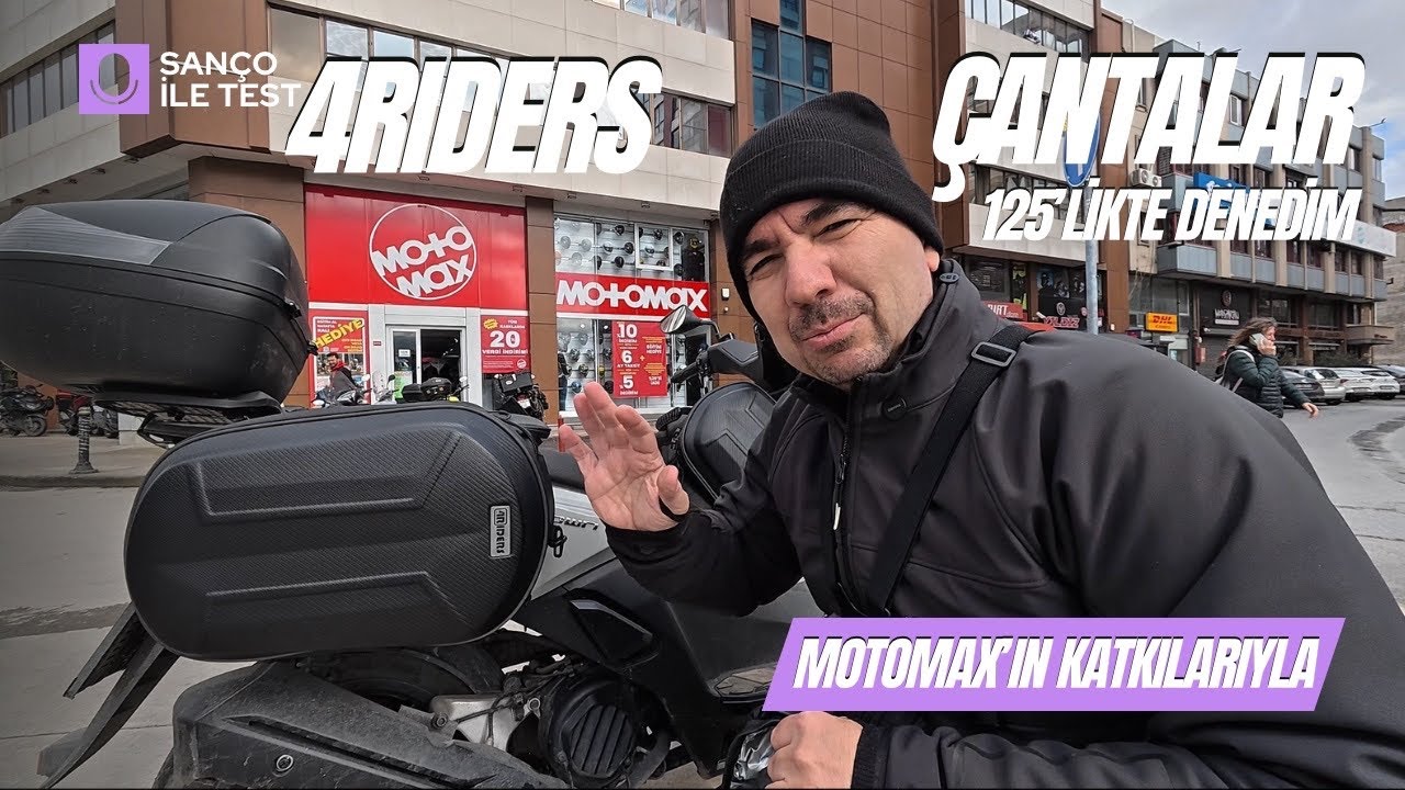 4Riders Yumuşak Çanta setini 125’lik Skuterde denedim