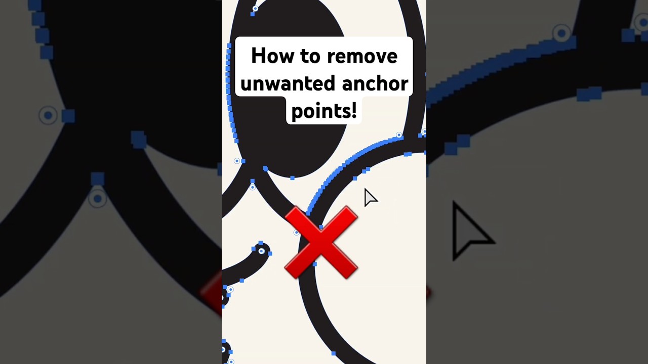 HOW to remove Anchor points in Adobe Illustrator #graphicdesign #illustratortips #illustration #logo