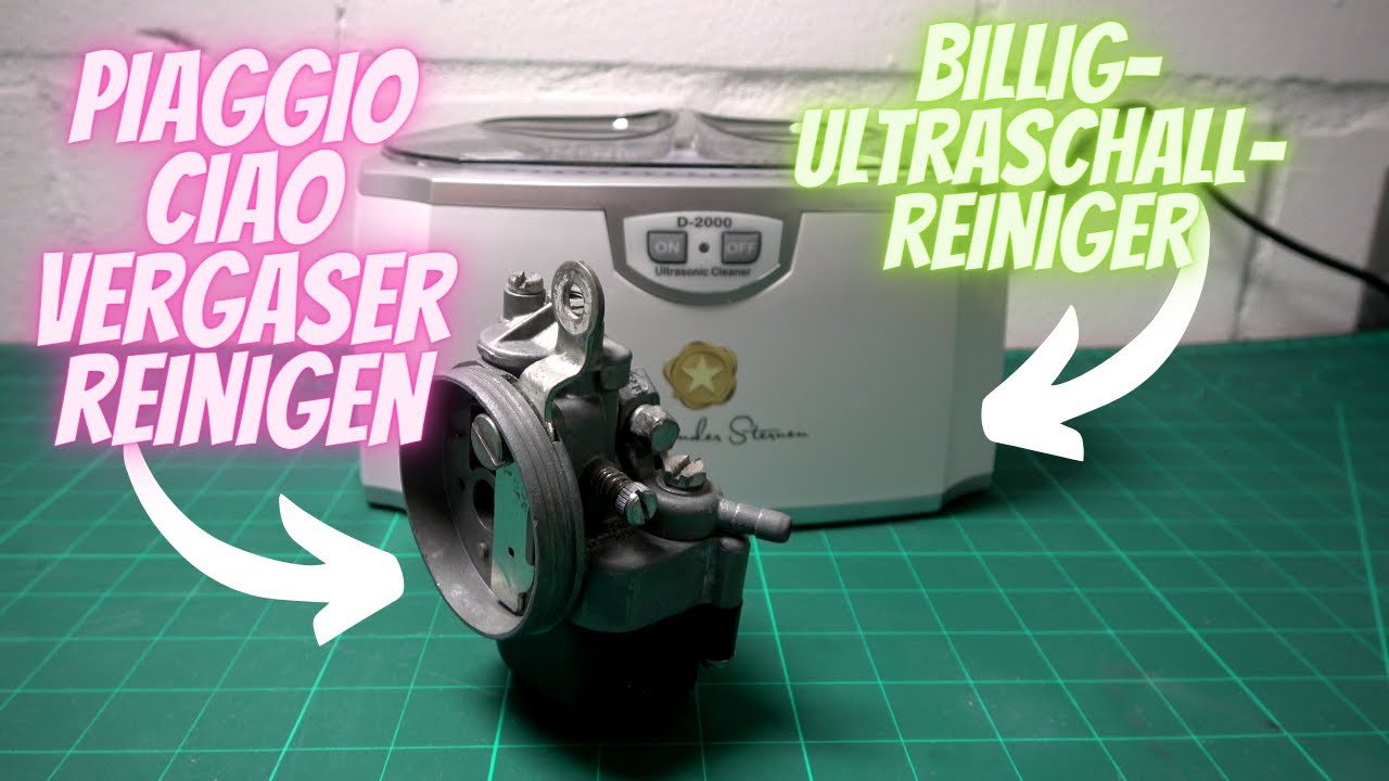Piaggio Ciao Vergaser reinigen Dellorto SHA 12 10 Ultraschallreiniger