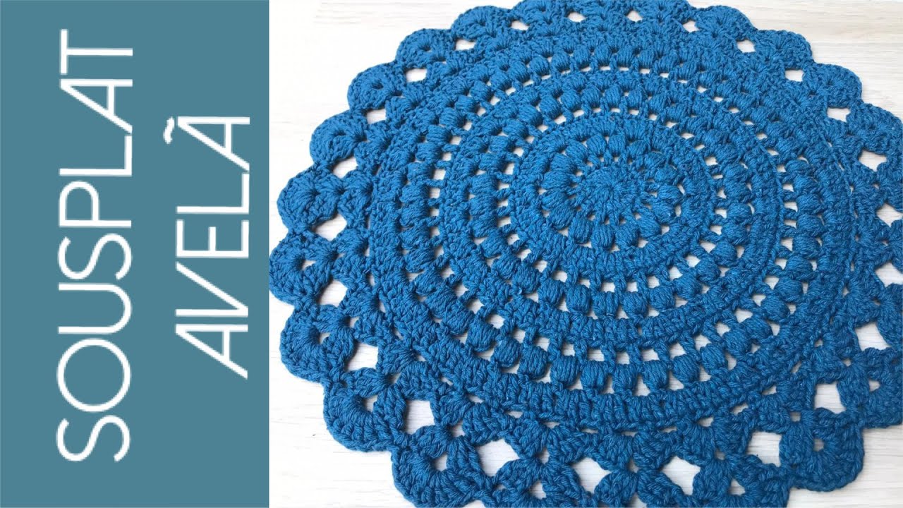 Sousplat em Crochê - Avelã por Marcelo Nunes
