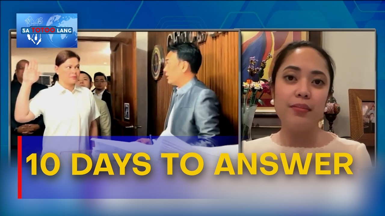 Kamara, mag-iisyu ng notice kay VP Sara; 10 araw para sumagot sa impeachment complaint