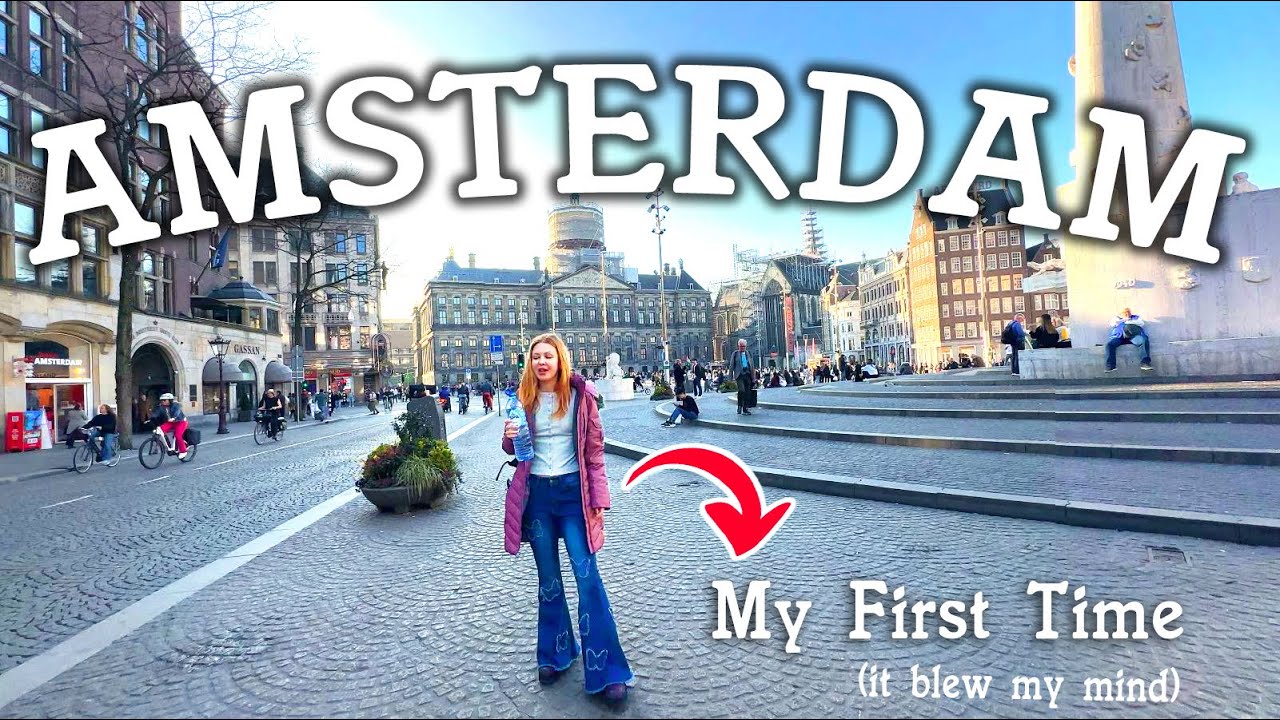 My First Time in AMSTERDAM (this city blew my mind..) | American in Europe Diaries | travel vlog