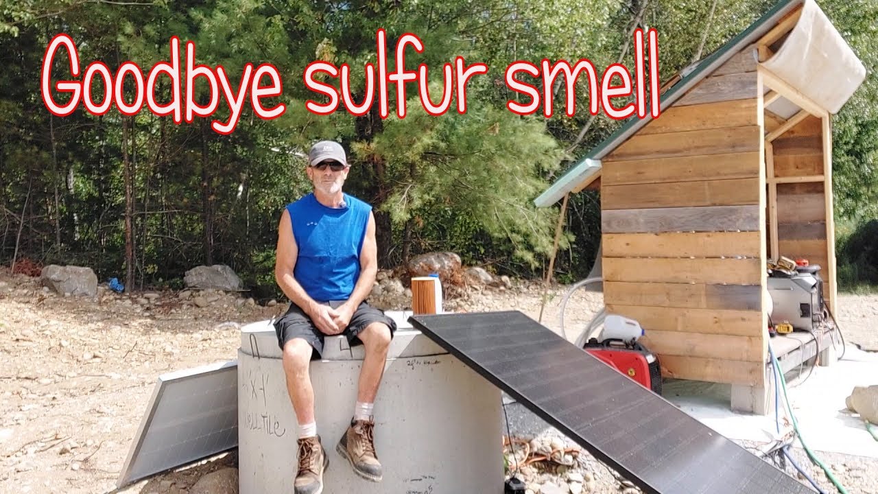 Well Update: Water filter and Aerating our well eliminated sulfur smell! We need rain