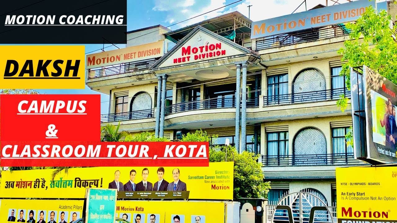 Motion Coaching Kota |Daksh Campus & Classroom Tour| @MotionNVSir #shivvuuuvlog
