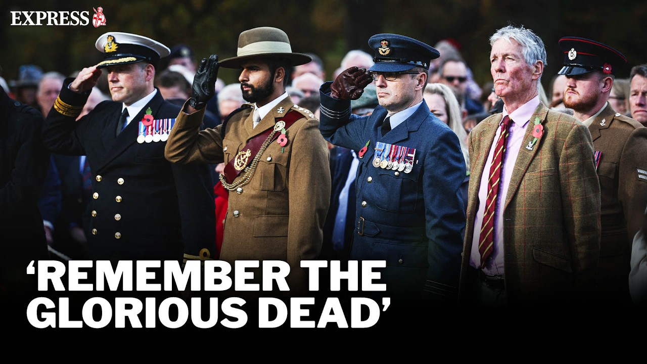Britain honours war veterans and 'glorious dead' in poignant Armistice Day services