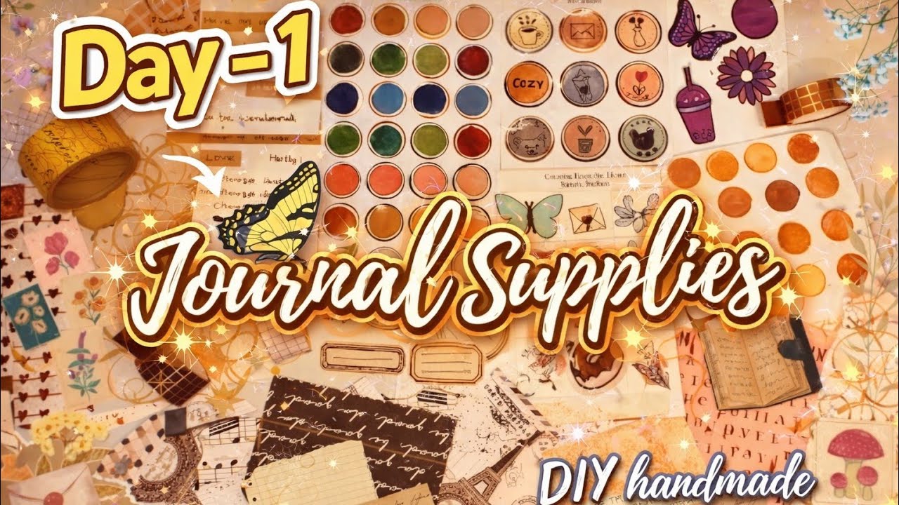 DIY Journal Supplies ✨ Day 1 | Aesthetic Handmade Journal Ideas
