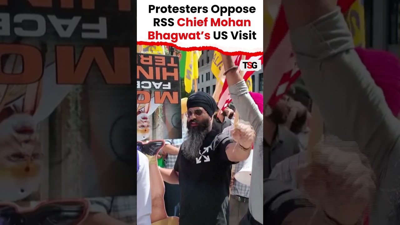 PROTESTS ERUPT IN NEW YORK! RSS Chief Mohan Bhagwat Faces Opposition | TSG