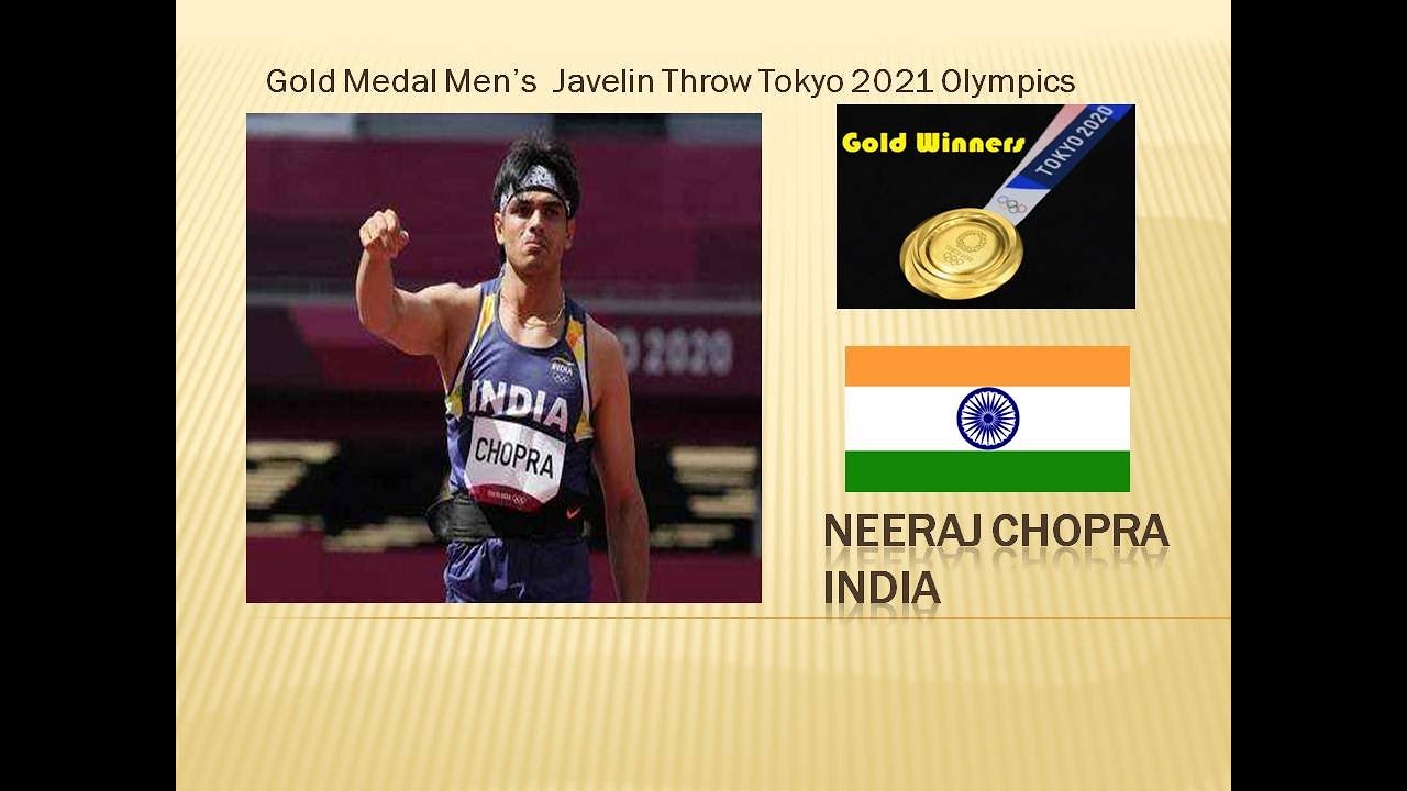 Neeraj Chopra Gold Medal winning moments Tokyo Olympics 2021
