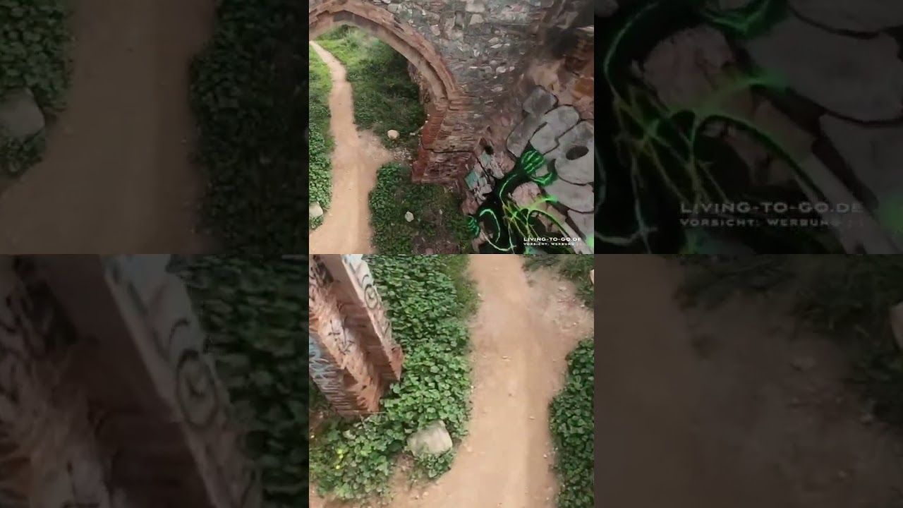 Verlassener Ort: Atemberaubende Drohnenaufnahmen der alten Ruinen! #shorts