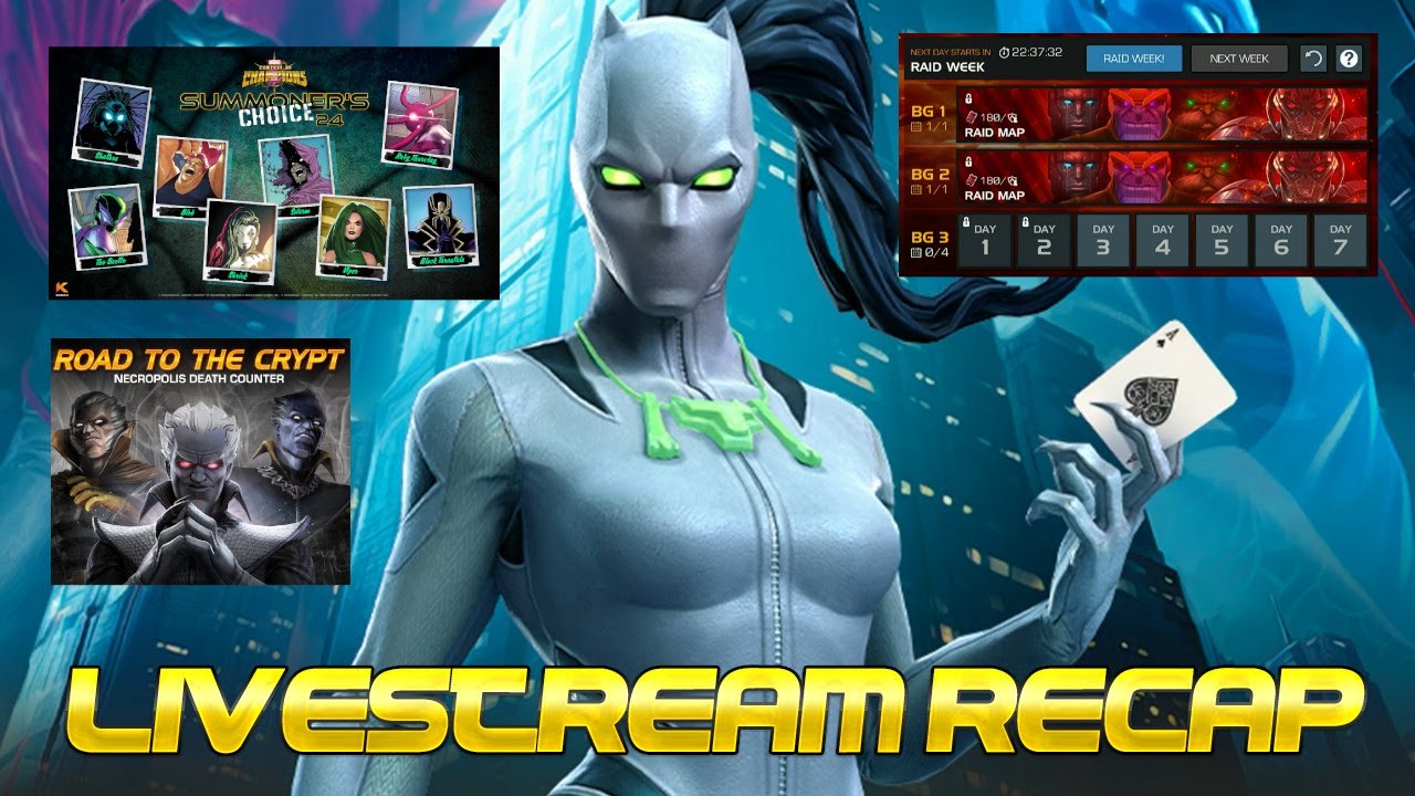 Bullseye, White Tiger | Alliance Raids Walkthrough | Summoner Choice 2024 | MCOC Livestream Recap