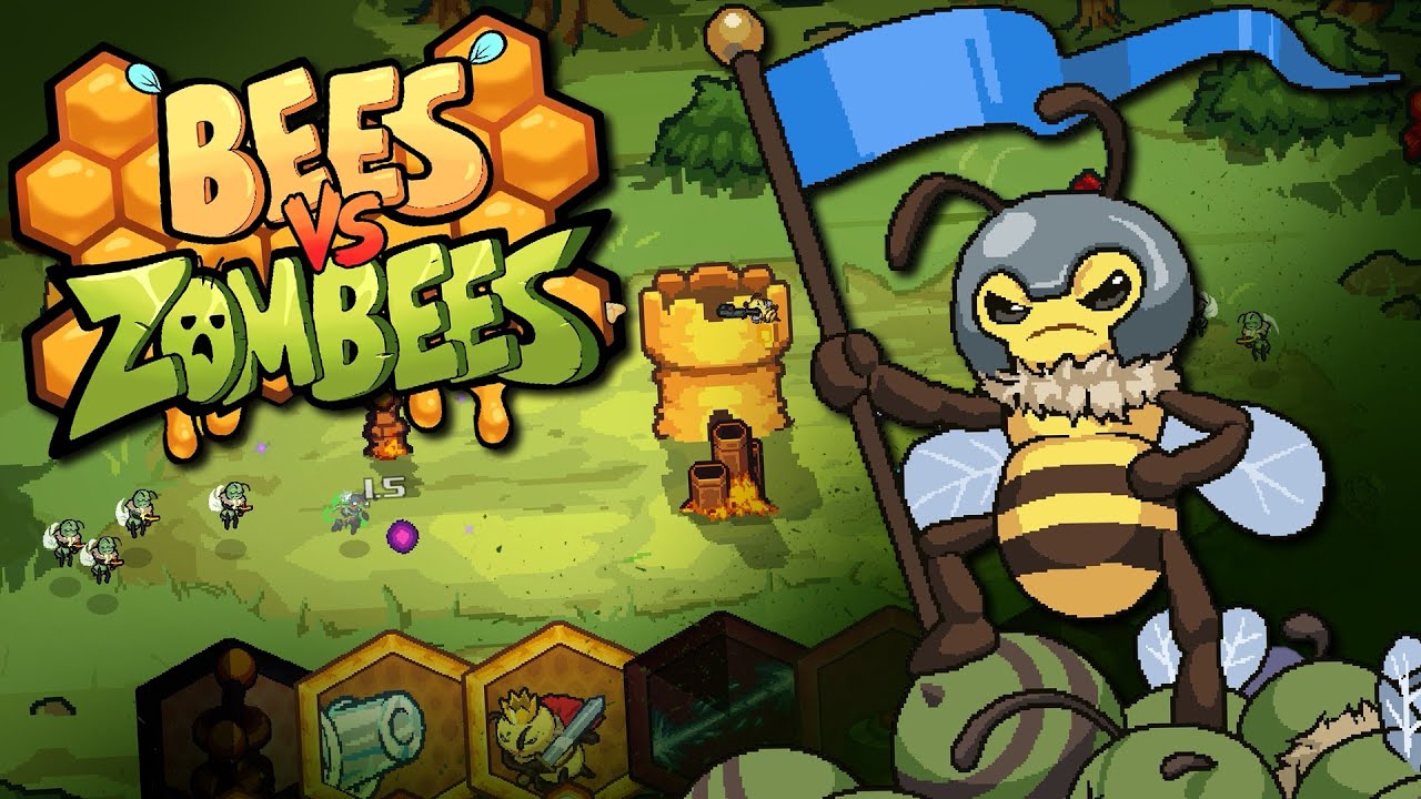 PROTECT YOUR QUEEN FROM KILLER BEES! - BEES VS ZOMBEES