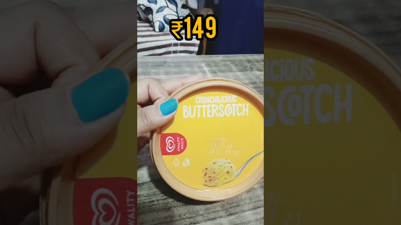 Kwality Wall's Crunchilicious Butterscotch FROZEN DESSERT 700 ML 