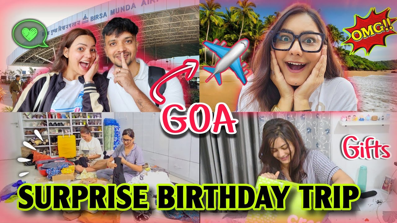 Birthday Trip ✈️ par GOA📍le jaa kar Rani ko Kiya SURPRISE 🎁🎉 | I Almost RUINED the Plan 🤯❌️ 