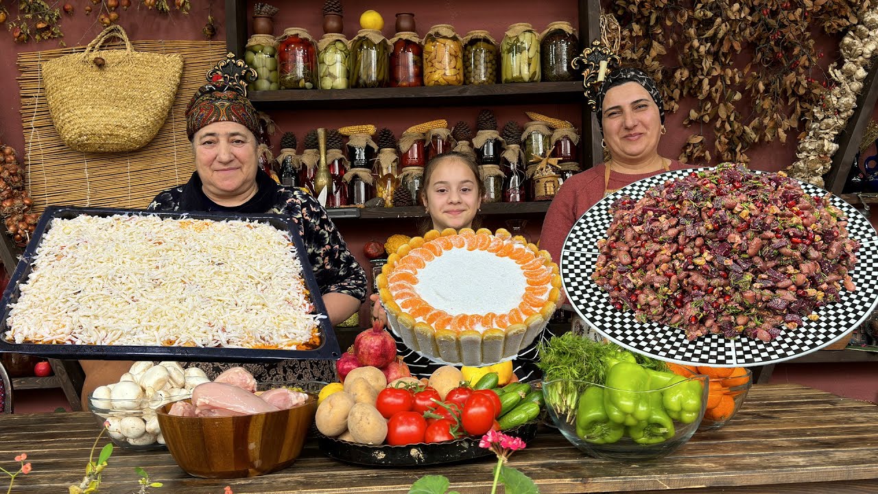 Бабушка готовит в деревне по уникальному рецепту! Кремовый торт | Расслабляющая деревня