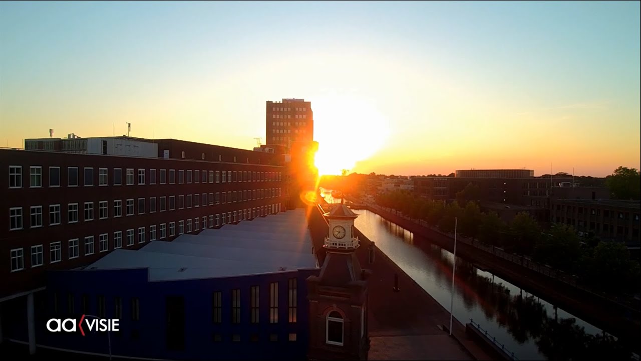 Spectaculair mooie beelden van Almelo met drone
