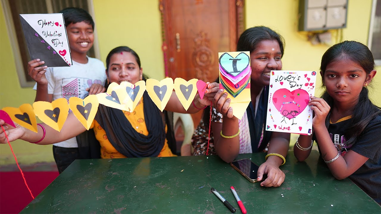 Valentine day Special Craft Challenge | இப்படி கூட Gift கொடுக்கலாமே !!Mrs.Abi TIme