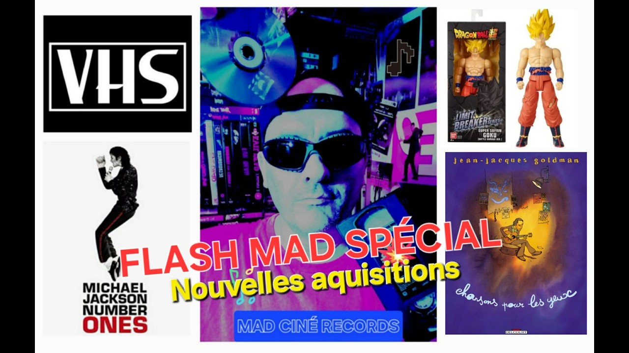 FLASH MAD SPECIAL 16, GOLDMAN en BD, MICHAEL JACKSON, Figurine et VHS