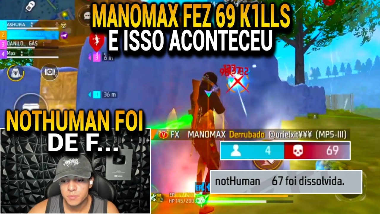 MANOMAX FEZ 69 K1LLS NA GUERRA DE GUILDAS E A NOTHUMAN FOI DISSOLVIDA