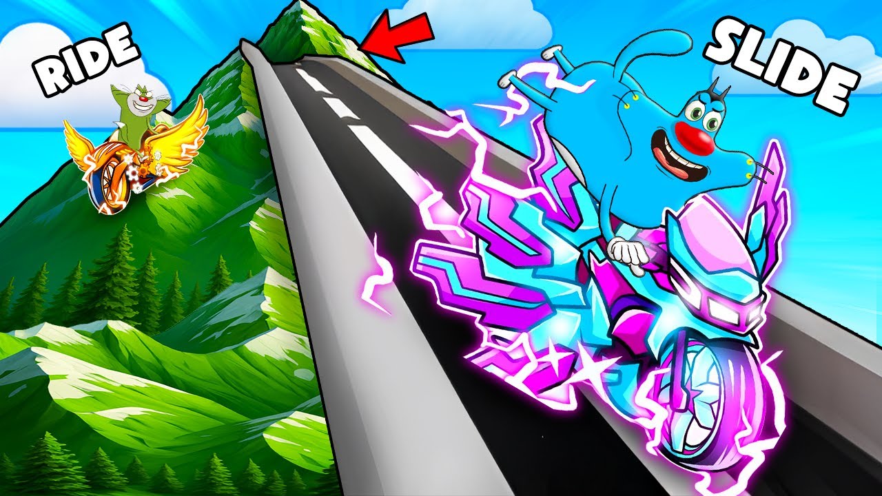Roblox Oggy Playing Moto Ride And Slide With Jack