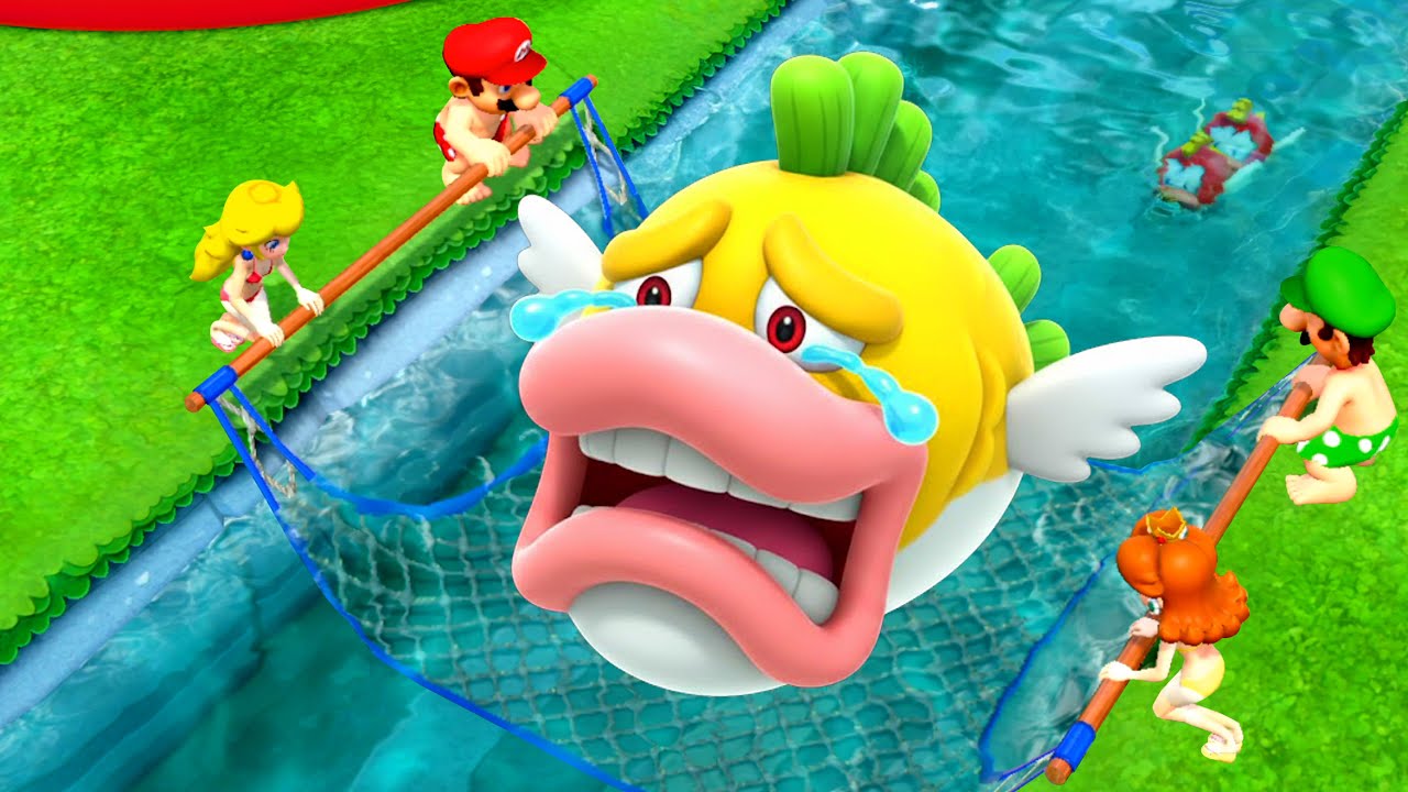 【マリオパーティ スイッチ】すべての最高のミニゲーム ピーチ VS マリオ VS デイジー  VS ルイージ 4K UHD (2160P)