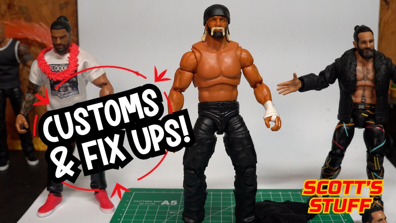 Showing off a few Custom WWE Elite & Ultimate Edition Fix-Ups #actionfigures #wweelite