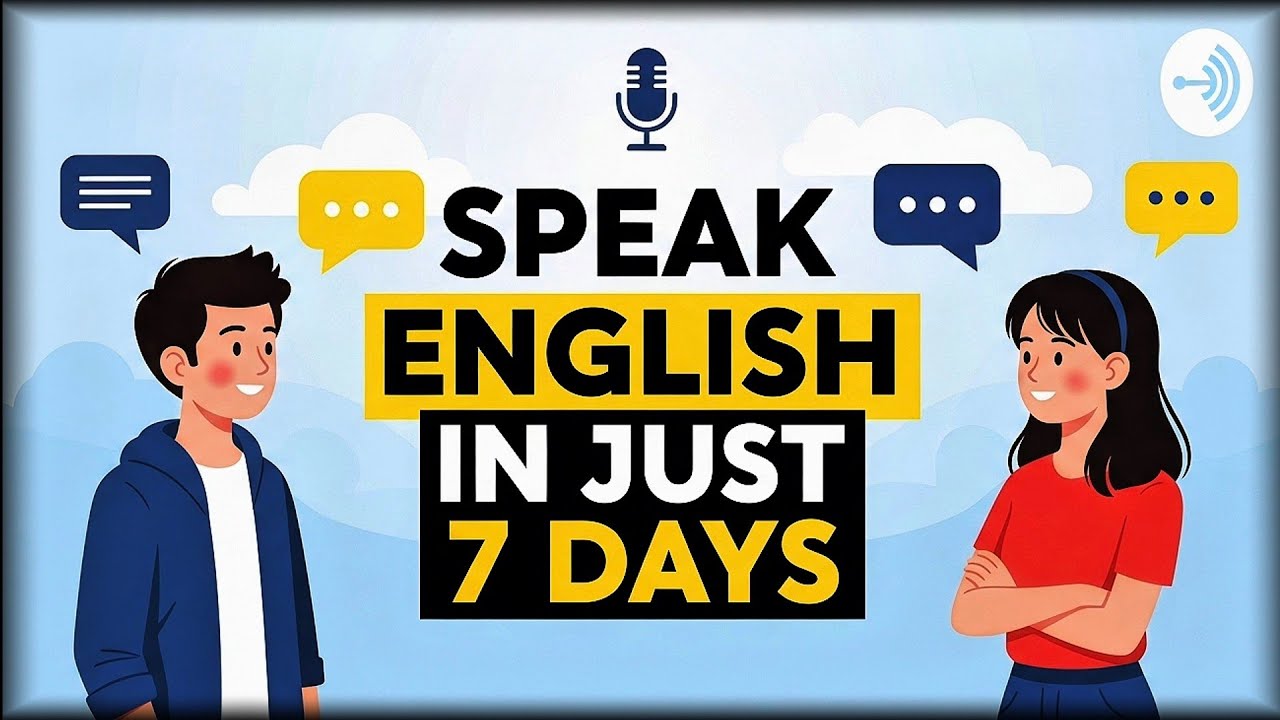 Speak English in Just 7 Days 😱 | Complete Beginner English Speaking Course | Day 1–7 Plan