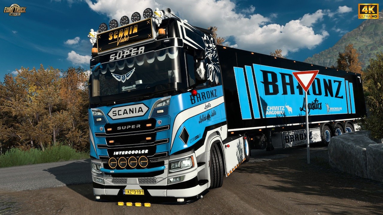 ETS2 | Realistic Driving | Scania NG S520 | PNG + JBX2 | POV 4K ULTRA HD | #ets2 1.57