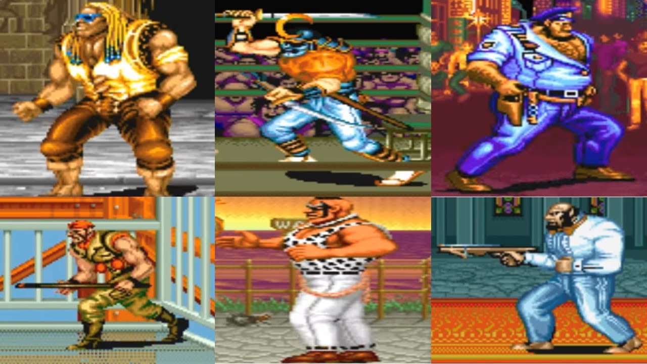 Final Fight Arcade all bosses.