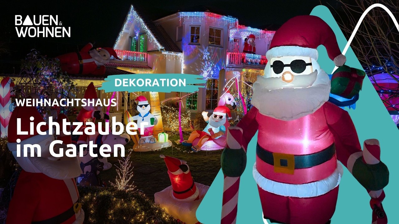 Aus einer Lichterkette wurde das spektakulärste Weihnachtshaus der Region I BAUEN & WOHNEN