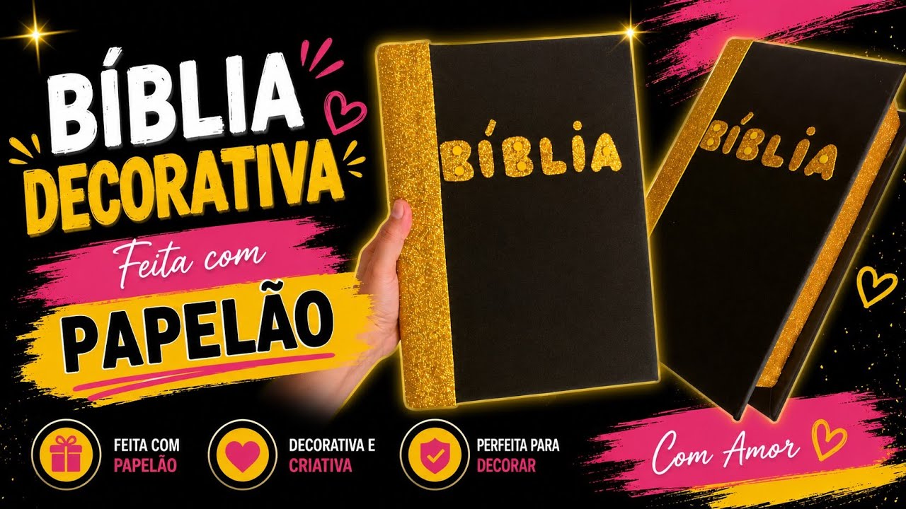 COMO FAZER BÍBLIA GIGANTE  DECORATIVA DE PAPELÃO E EVA #dolixoaoluxo #ministerioinfantil