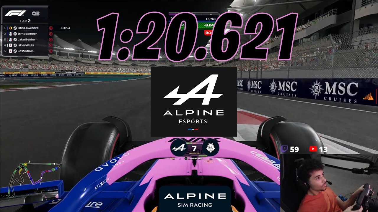 Путеводитель по трассе F1 25 в Абу-Даби! Otis WOR T1 1:20.621!